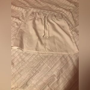 White tennis skirt